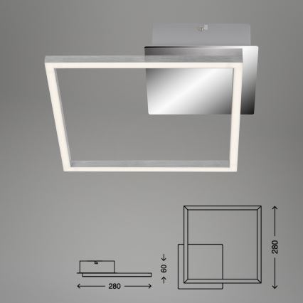 Briloner 3105-018 - LED Ściemniany plafon FRAMES LED/9,7W/230V