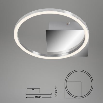 Briloner 3106-018 - LED Ściemniany plafon FRAMES LED/7,5W/230V