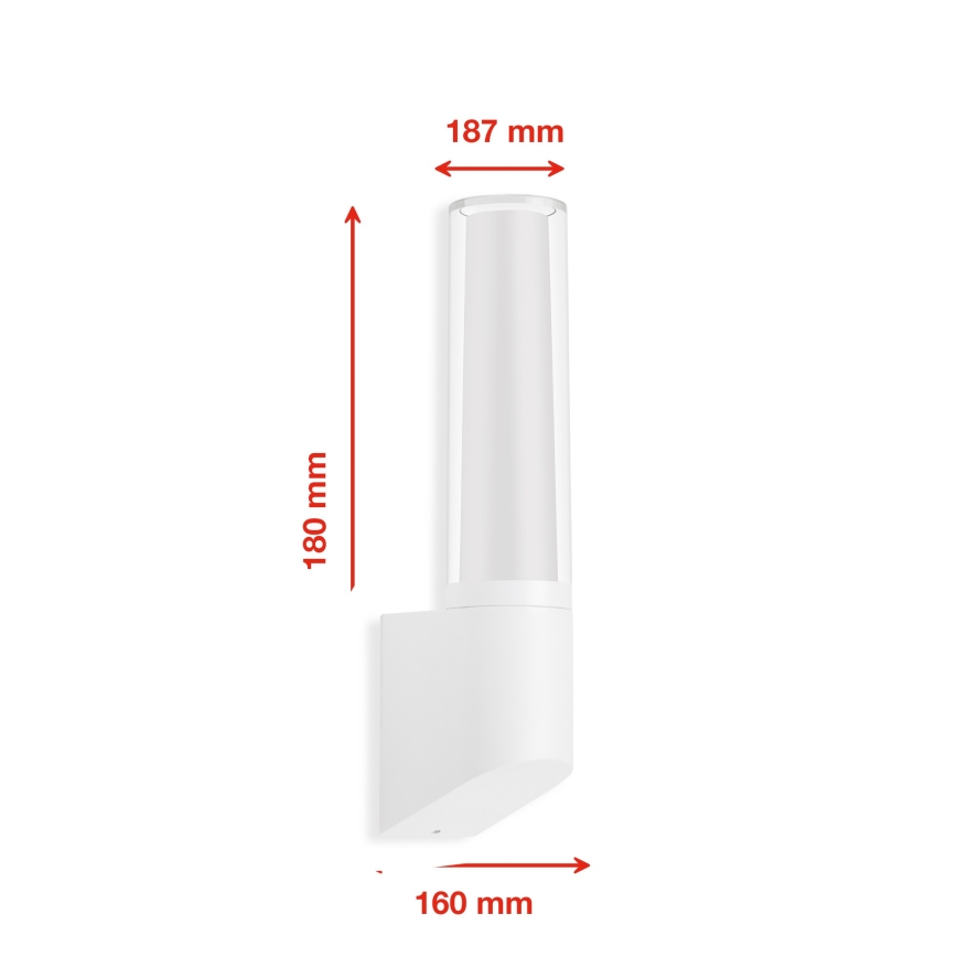 Briloner 311306TF - LED Kinkiet zewnętrzny LED/8W/230V 4000K IP44 biały