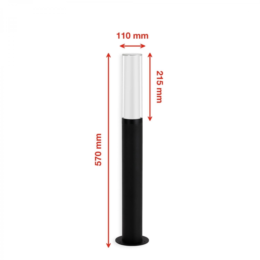 Briloner 311405TF - LED Lampa zewnętrzna LED/8W/230V IP44 4000K 57 cm czarny