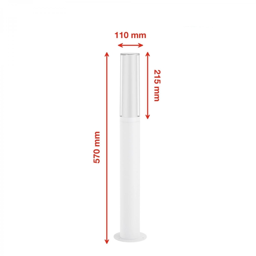 Briloner 311406TF - LED Lampa zewnętrzna LED/8W/230V IP44 4000K 57 cm biały