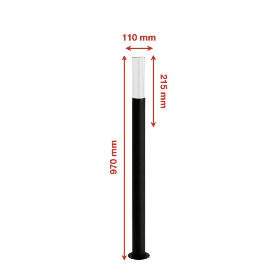 Briloner 311505TF - LED Lampa zewnętrzna LED/8W/230V IP44 4000K 97 cm czarny