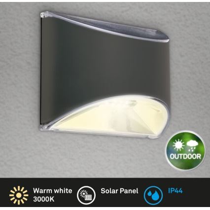 Briloner 3133015 - LED Kinkiet solarny LED/2W/3,7V IP44 3000K
