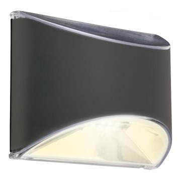 Briloner 3133015 - LED Solarne oświetlenie ścienne LED/2W/3,7V IP44 3000K 300 mAh