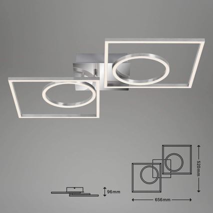 Briloner 3135-018 - LED Plafon ściemnialny FRAME LED/43,8W/230V 3000K