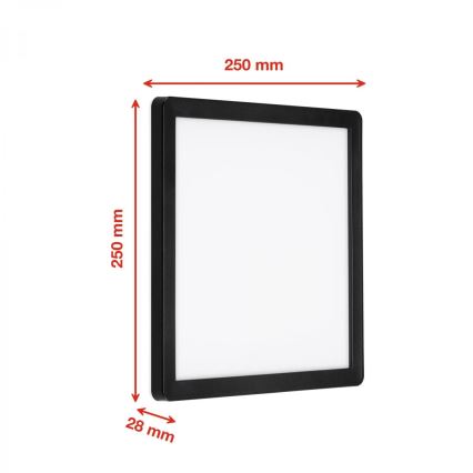 Briloner 313505TF - LED Kinkiet zewnętrzny LED/15W/230V IP44 4000K czarny