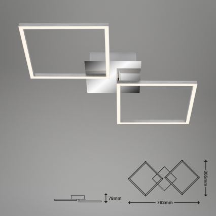 Briloner 3182-018 - LED Plafon ściemnialny FRAME 2xLED/15,5W/230V