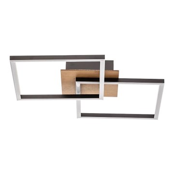 Briloner 3210-014 - LED Plafon ściemnialny FRAME 2xLED/11W/230V brązowy