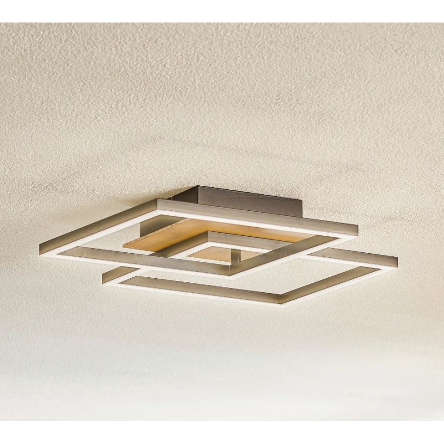 Briloner 3210-014 - LED Plafon ściemnialny FRAME 2xLED/11W/230V brązowy