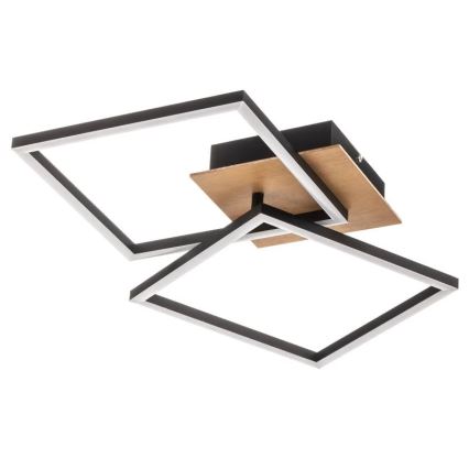 Briloner 3210-014 - LED Plafon ściemnialny FRAME 2xLED/11W/230V brązowy