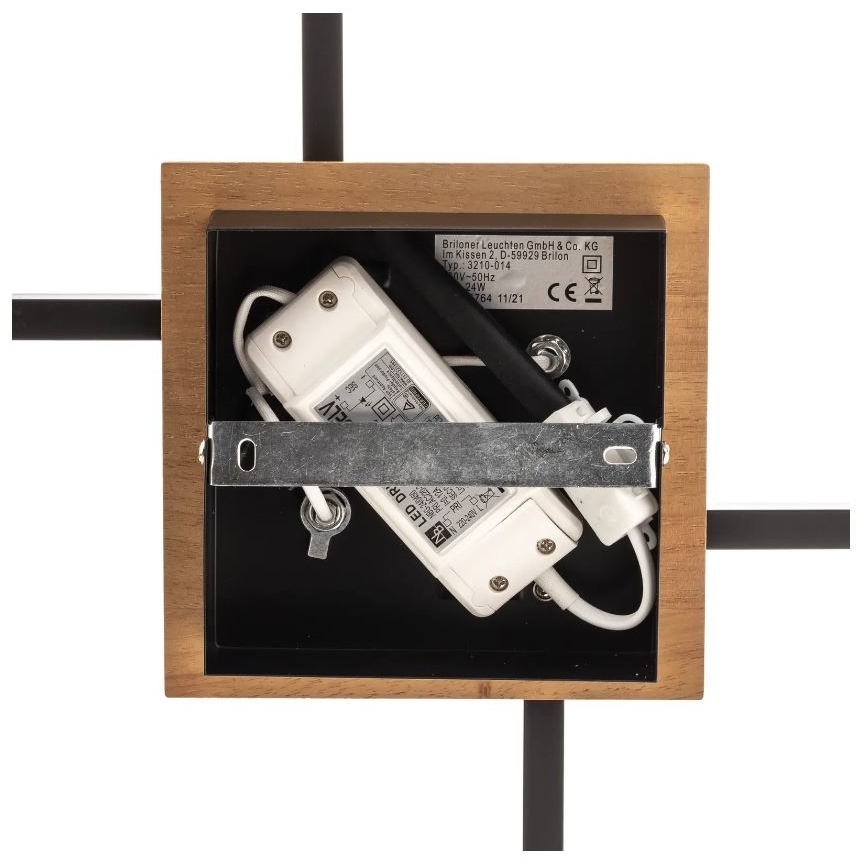 Briloner 3210-014 - LED Plafon ściemnialny FRAME 2xLED/11W/230V brązowy