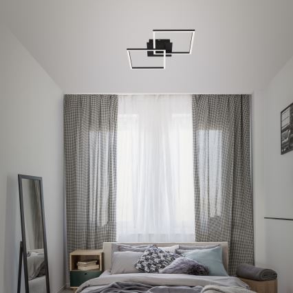 Briloner 3210-015 - LED Plafon ściemnialny FRAME 2xLED/11W/230V czarny