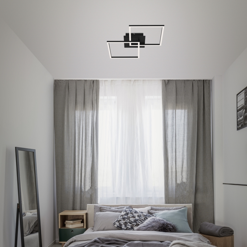 Briloner 3210-015 - LED Plafon ściemnialny FRAME 2xLED/11W/230V czarny