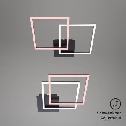 Briloner 3210-015 - LED Plafon ściemnialny FRAME 2xLED/11W/230V czarny