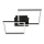 Briloner 3210-015 - LED regulowane oświetlenie sufitowe FRAME 2xLED/11W/230V czarne