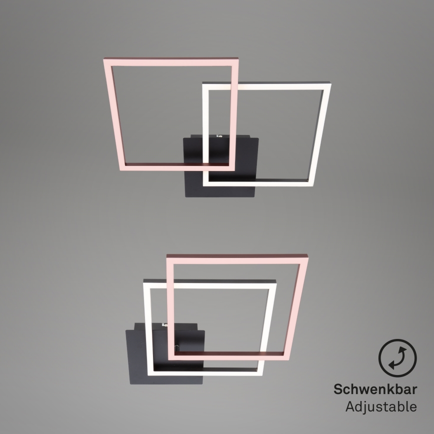 Briloner 3210-015 - LED regulowane oświetlenie sufitowe FRAME 2xLED/11W/230V czarne