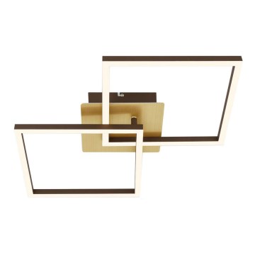 Briloner 3210-017 - LED regulowane oświetlenie sufitowe FRAME 2xLED/11W/230V złote