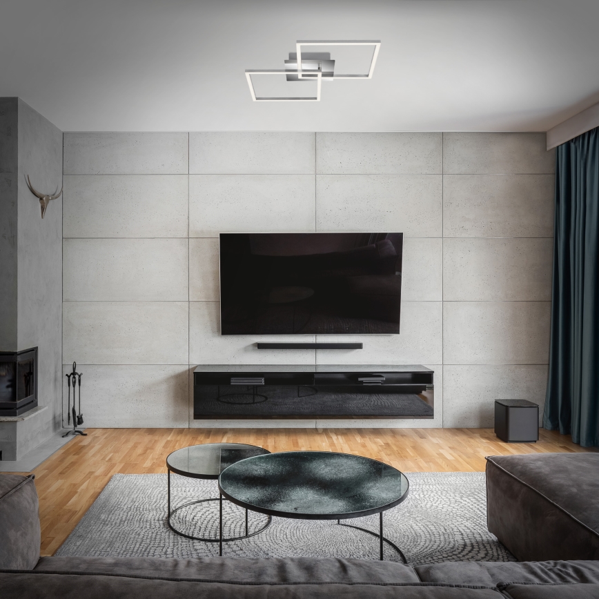 Briloner 3210-018 - LED regulowane oświetlenie sufitowe FRAME 2xLED/11W/230V