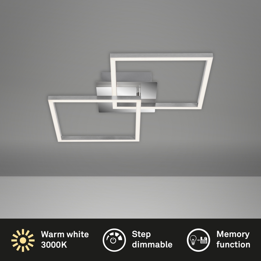 Briloner 3210-018 - LED regulowane oświetlenie sufitowe FRAME 2xLED/11W/230V