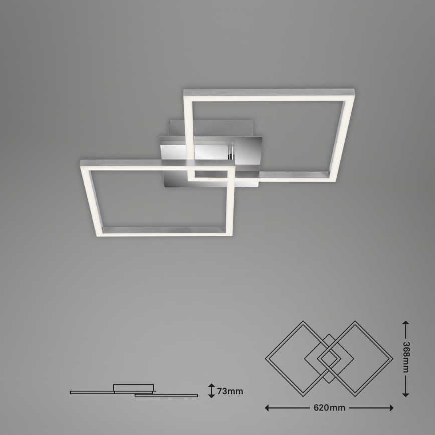 Briloner 3210-018 - LED regulowane oświetlenie sufitowe FRAME 2xLED/11W/230V