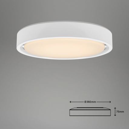 Briloner 3227-016 - LED RGB Oświetlenie ściemnialne z czujnikiem TALENA LED/24W/230V białe + pilot zdalnego sterowania