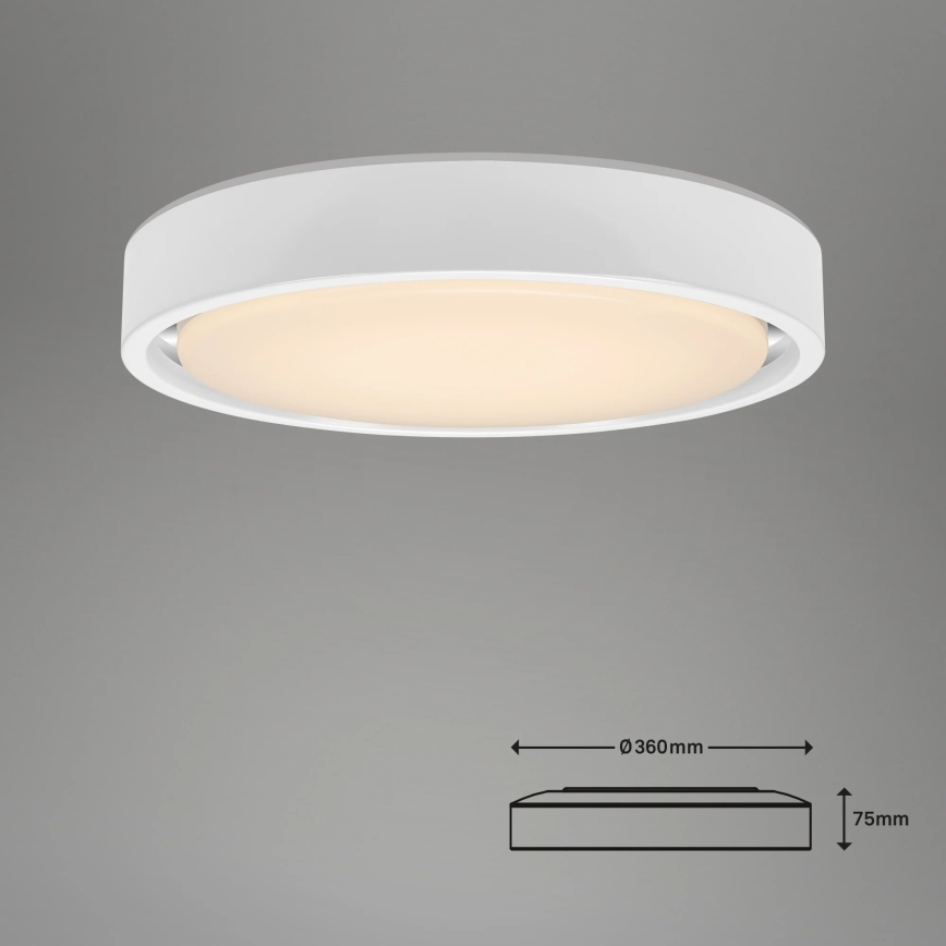Briloner 3227-016 - LED RGB Oświetlenie ściemnialne z czujnikiem TALENA LED/24W/230V białe + pilot zdalnego sterowania