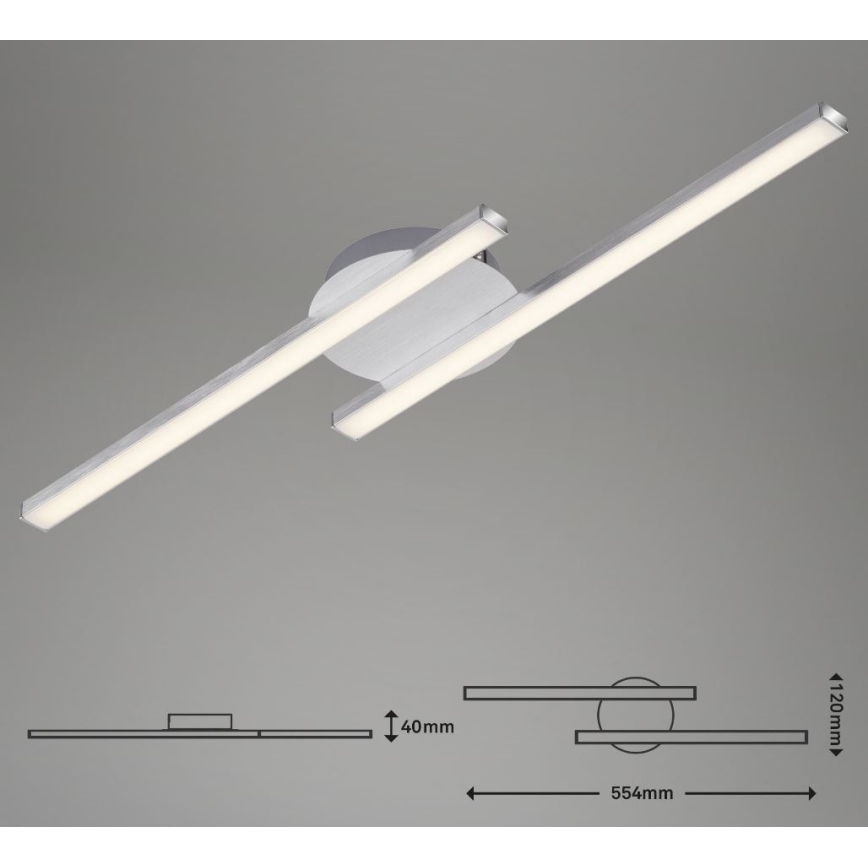 Briloner 3257-029 - LED Żyrandol natynkowy GO 2xLED/6W/230V