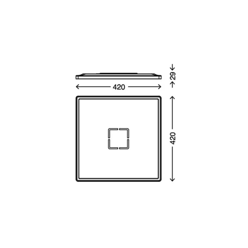 Briloner 3393-015 - LED Plafon FREE LED/22W/230V 42x42 cm