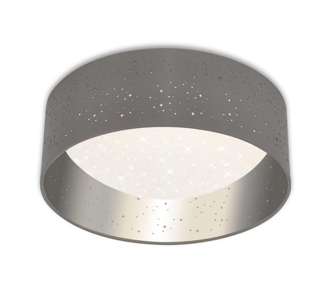 Briloner 3482014 - LED Plafon STARRY LED/12W/230V szary/srebrny