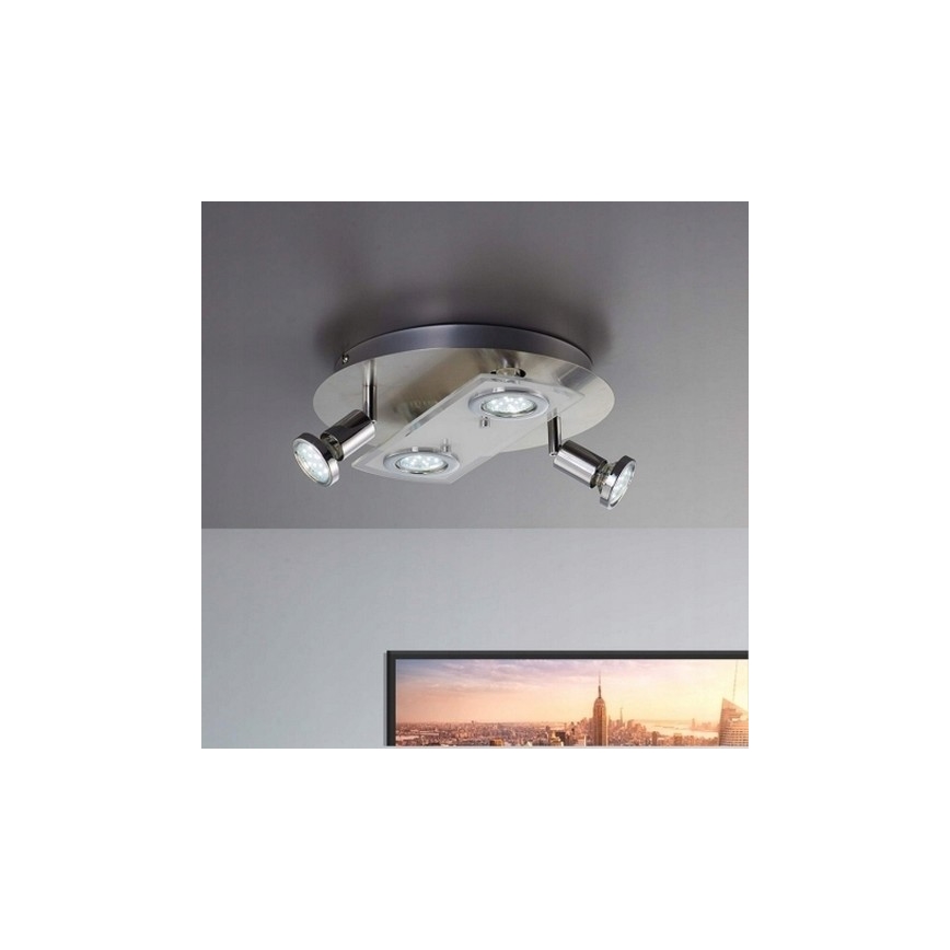 Briloner 3492-042 - LED Oświetlenie punktowe PRISMA 4xGU10/4W/230V