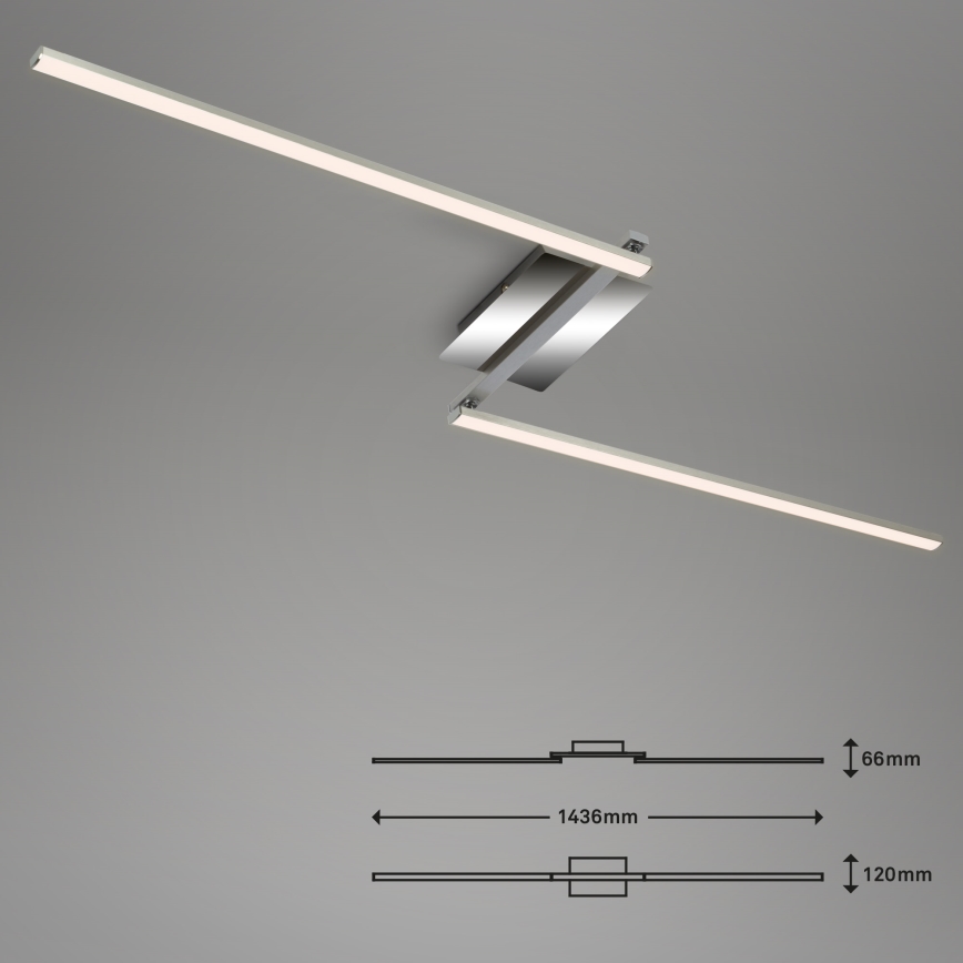 Briloner 3500-018 - LED Żyrandol natynkowy STAFF 2xLED/6W/230V