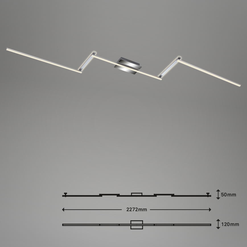 Briloner 3501-018 - LED Żyrandol natynkowy STAFF 5xLED/4,8W/230V matowy chrom