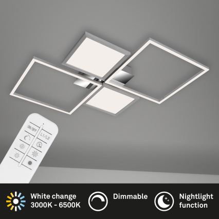 Briloner 3530-018 - LED Ściemnialny żyrandol natynkowy FRAME LED/40W/230V 3000-6500K + pilot zdalnego sterowania