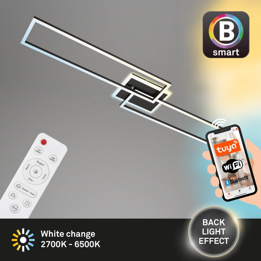 Briloner 3538-015 - LED Żyrandol ściemnialny FRAME 2xLED/20W/230V 2700-6500K Wi-Fi Tuya + pilot zdalnego sterowania