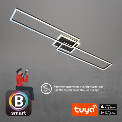 Briloner 3538-015 - LED Żyrandol ściemnialny FRAME 2xLED/20W/230V 2700-6500K Wi-Fi Tuya + pilot zdalnego sterowania
