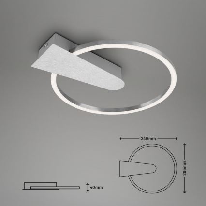Briloner 3542-018 - LED Plafon ściemnialny NICO LED/12W/230V matowy chrom