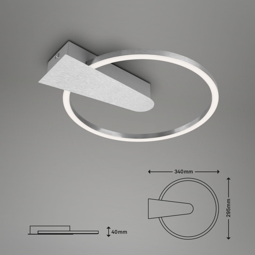 Briloner 3542-018 - LED Plafon ściemnialny NICO LED/12W/230V matowy chrom