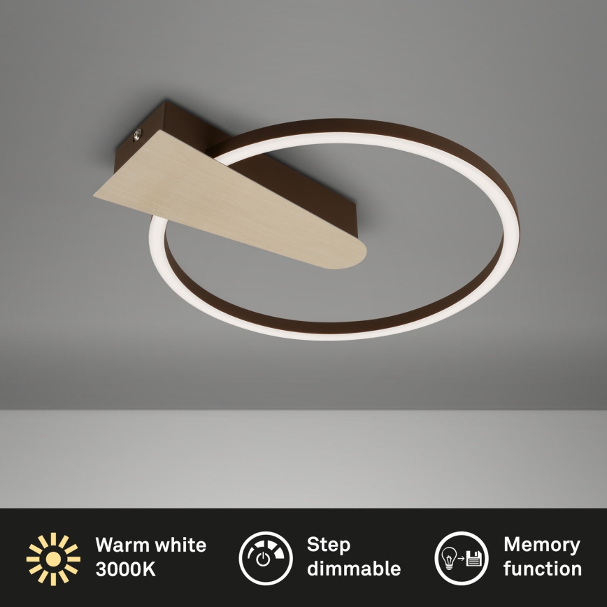 Briloner 3542017 - LED Plafon ściemnialny NICO LED/12W/230V złoty