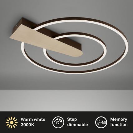 Briloner 3543-017 - LED Plafon ściemnialny NICO LED/25W/230V złoty