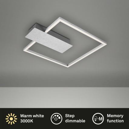 Briloner 3544-018 - LED Plafon ściemnialny NICO LED/12W/230V matowy chrom