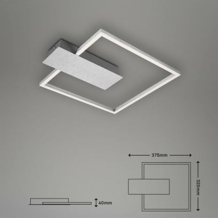Briloner 3544-018 - LED Plafon ściemnialny NICO LED/12W/230V matowy chrom