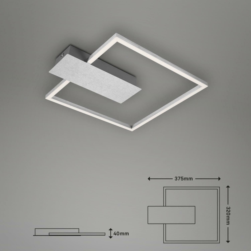 Briloner 3544-018 - LED Plafon ściemnialny NICO LED/12W/230V matowy chrom