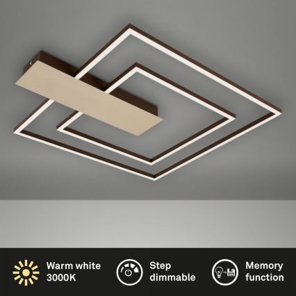 Briloner 3545-017 - LED Plafon ściemnialny NICO LED/25W/230V złoty