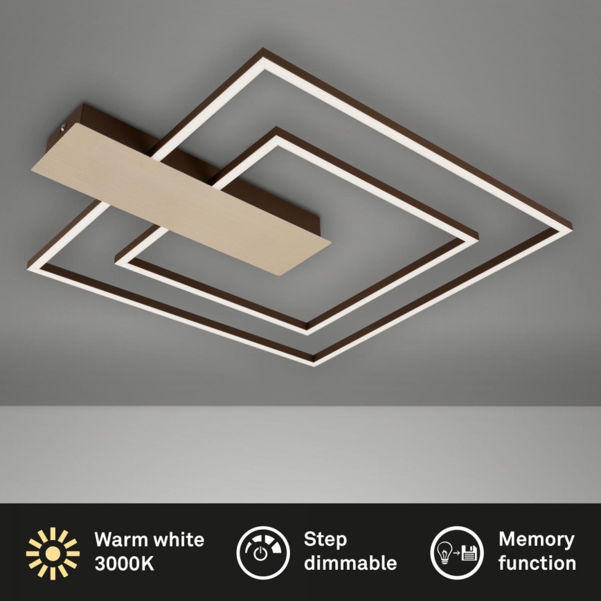 Briloner 3545-017 - LED Plafon ściemnialny NICO LED/25W/230V złoty