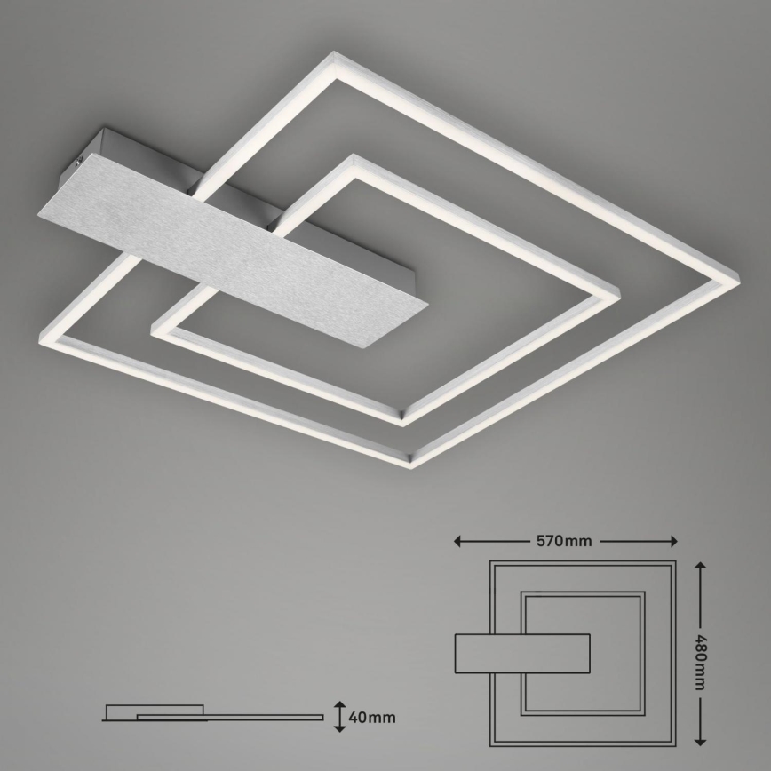 Briloner 3545-018 - LED Plafon ściemnialny NICO LED/25W/230V matowy chrom
