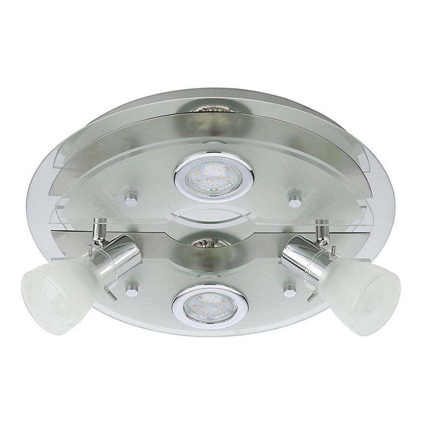 Briloner 3560-042 - LED LED Oświetlenie punktowe sufitowe VASO 2xGU10/3W + 2xE14/3,2W/230V