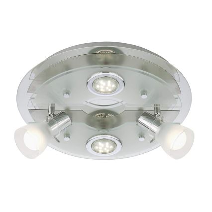 Briloner 3560-042 - LED LED Oświetlenie punktowe sufitowe VASO 2xGU10/3W + 2xE14/3,2W/230V