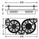 Briloner - 3564-028 - LED Plafon APLIC 2xLED/5W/230V