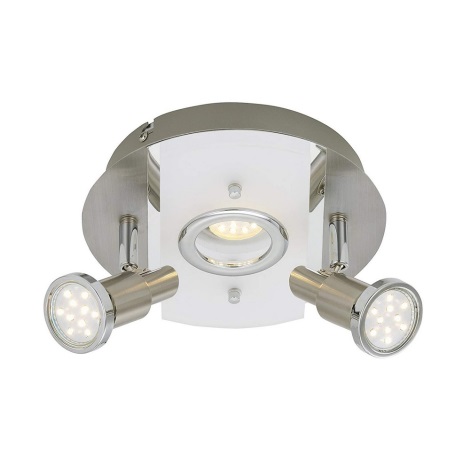 Briloner 3595-032 - LED Oświetlenie punktowe RIPOSO 1xLED/5W/230V + 2xGU10/3W
