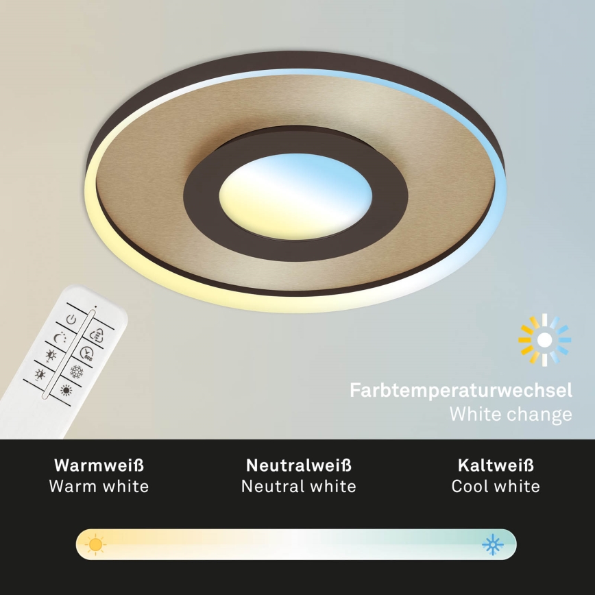 Briloner 3640017 - LED Plafon ściemnialny FRAME LED/25W/230V 2700-6500K + zdalne sterowanie
